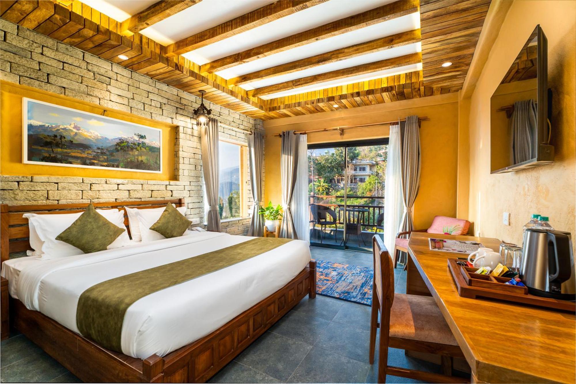 Bar Peepal Resort Pokhara Bagian luar foto Deluxe Room